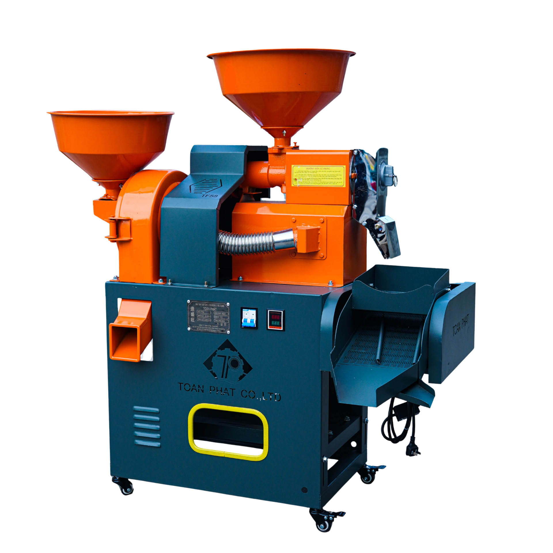 Máy xát nghiền 2 tác dụng TF58 sàng rung